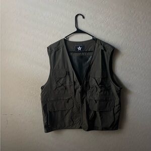 Men's Olive Utility Vest